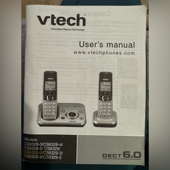 VTech CS6719-2 DECT 6.0 2-Handset Cordless Phone & Bases #VTechCordlessPhones - Picture 3 of 4